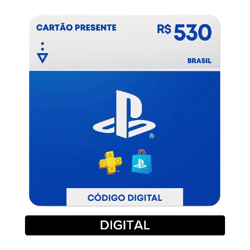 Gift Card Sony PlayStation Store R$ 530