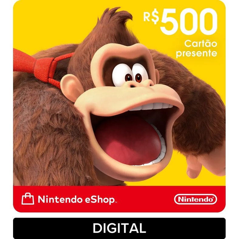 Nintendo Gift Card eShop R$ 500 - Digital