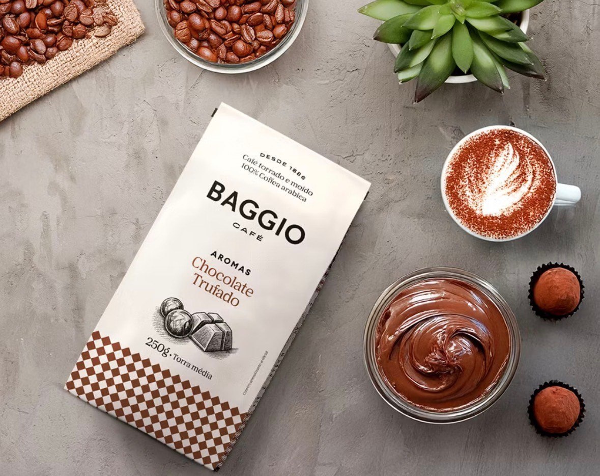 Café Baggio Torrado e Moído Aromas Chocolate Trufado 250g