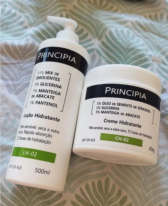 Kit Principia Hidratação Dupla - Loção LH-02 500ml + Creme CH-02 454g