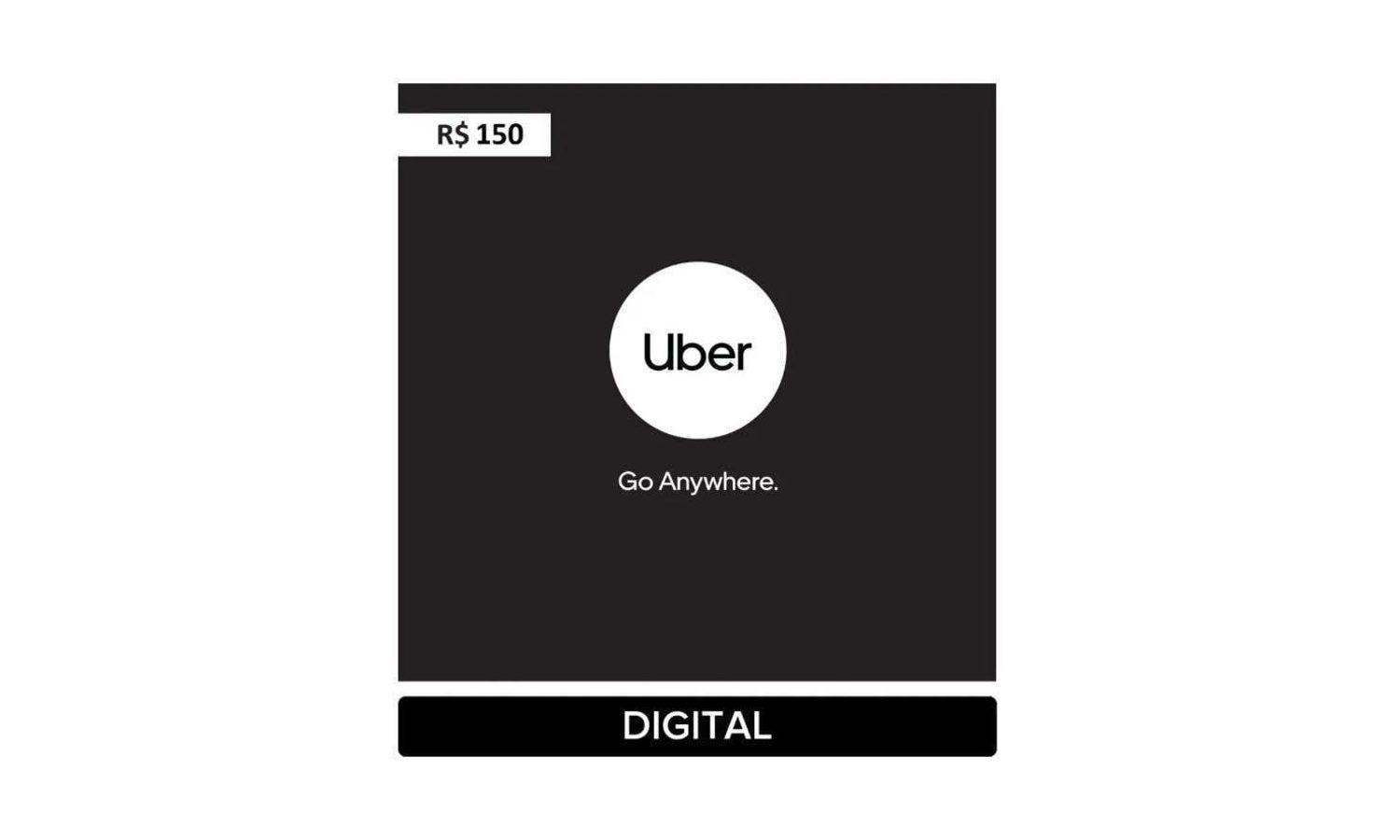Gift Card Uber R$150 Digital