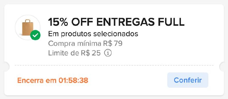 Cupom Mercado Livre 15% OFF - Produtos Selecionados