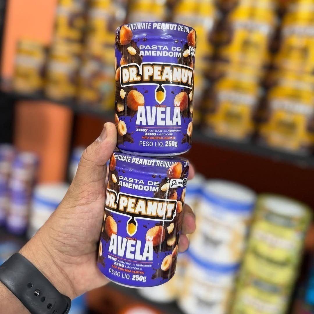 Dr. Peanut Pasta de Amendoim e Avelã 250g com Whey Protein