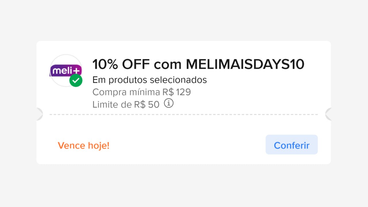 Cupom Mercado Livre - 10% OFF Acima de R$ 129
