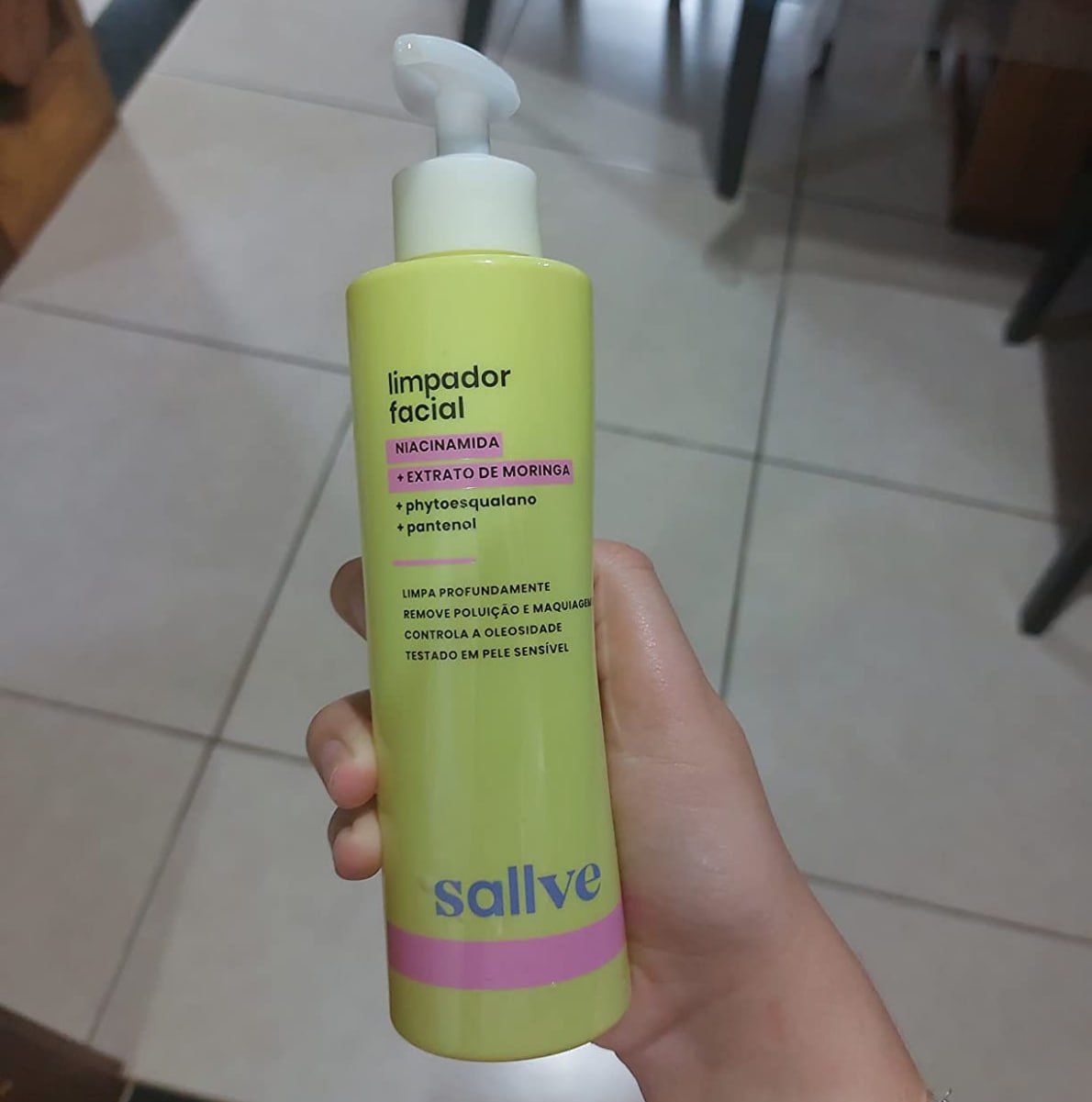Sallve Limpador Facial 300ml Niacinamida Extrato de Moringa