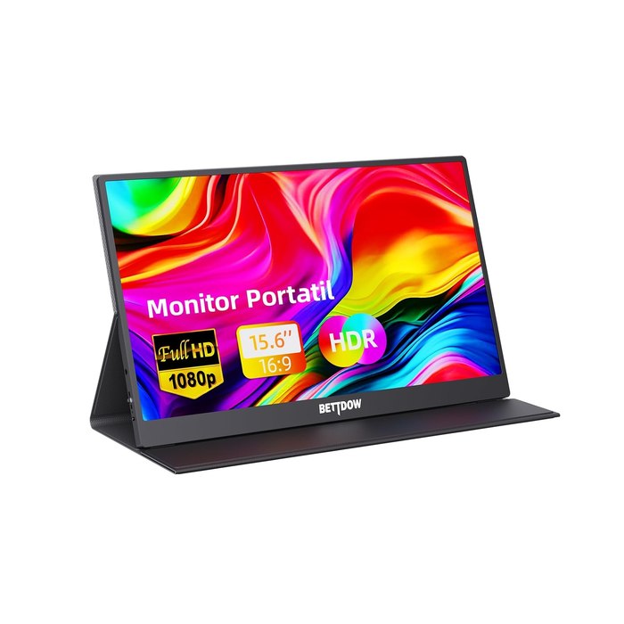 Monitor Portátil Bettdow 15,6" FHD 60Hz 2ms