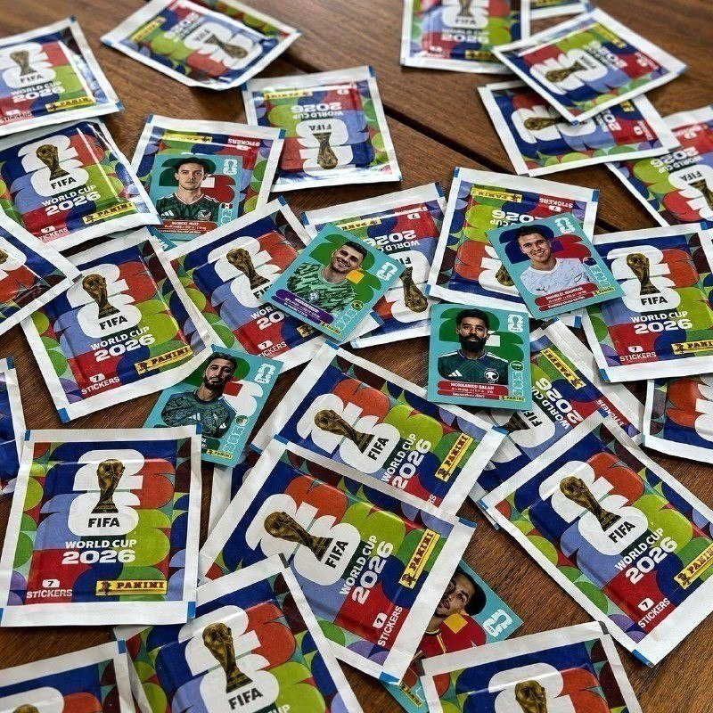 Kit 350 Figurinhas Copa do Mundo 2026 Panini - 50 Envelopes