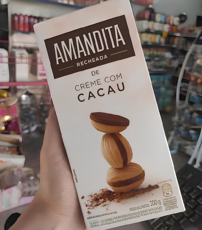 Wafer Recheado Amandita Sabor Chocolate 200g