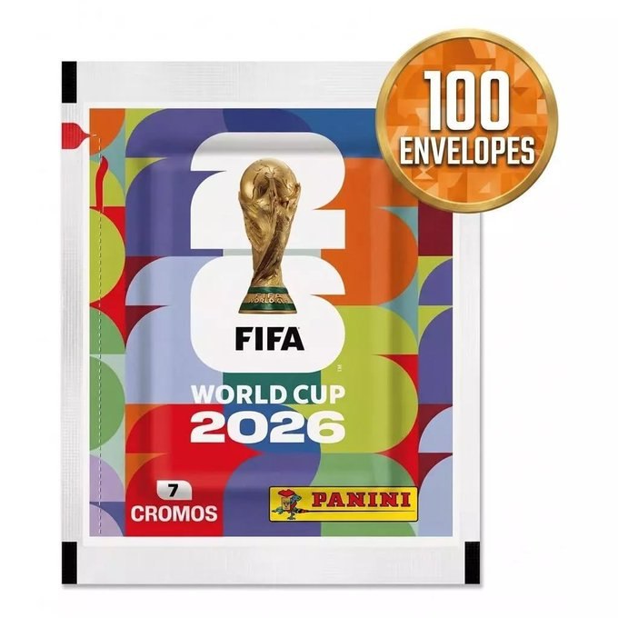 Kit 700 Figurinhas Copa do Mundo 2026 - 100 Pacotes