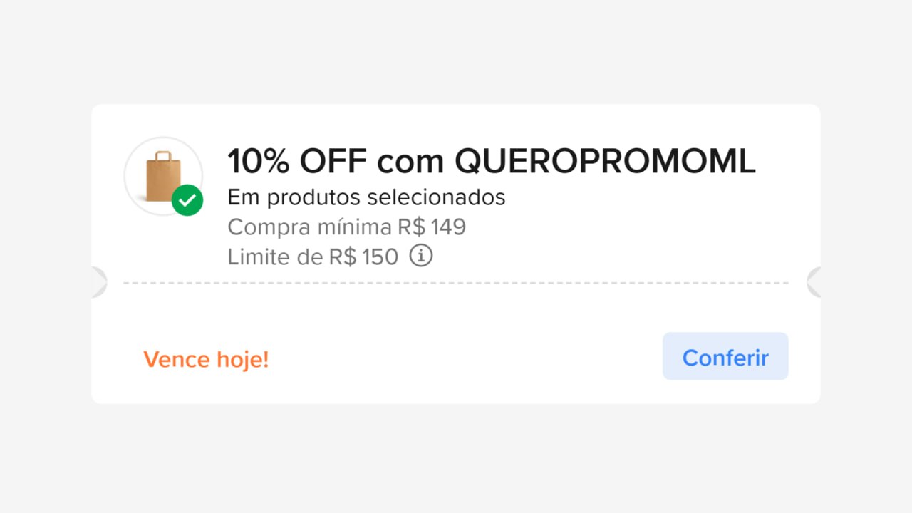 10% OFF em Produtos Selecionados Mercado Livre