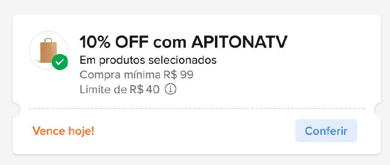 Cupom Desconto Mercado Livre 10% OFF