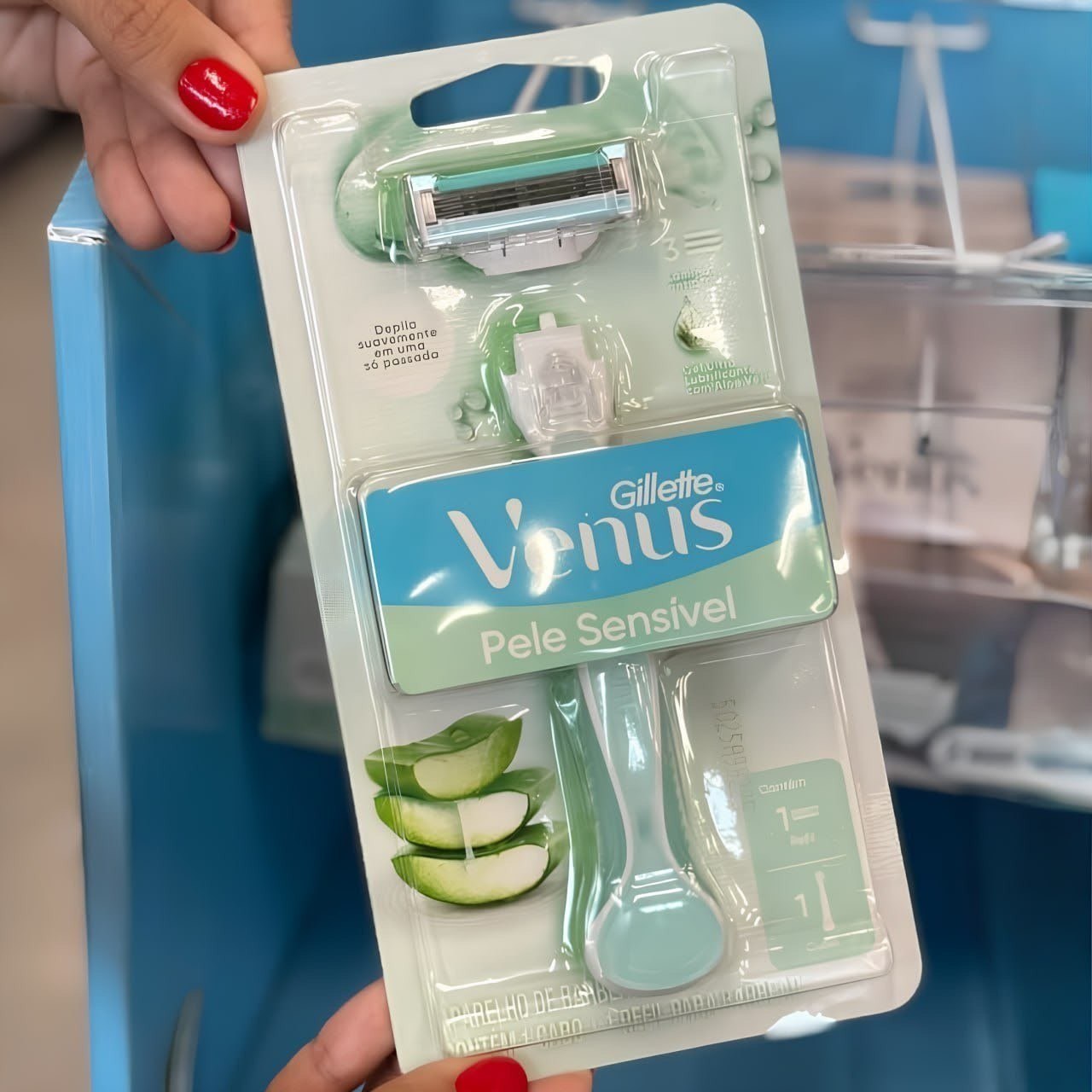 Gillette Venus Pele Sensível Aparelho Recarregável com Aloe Vera