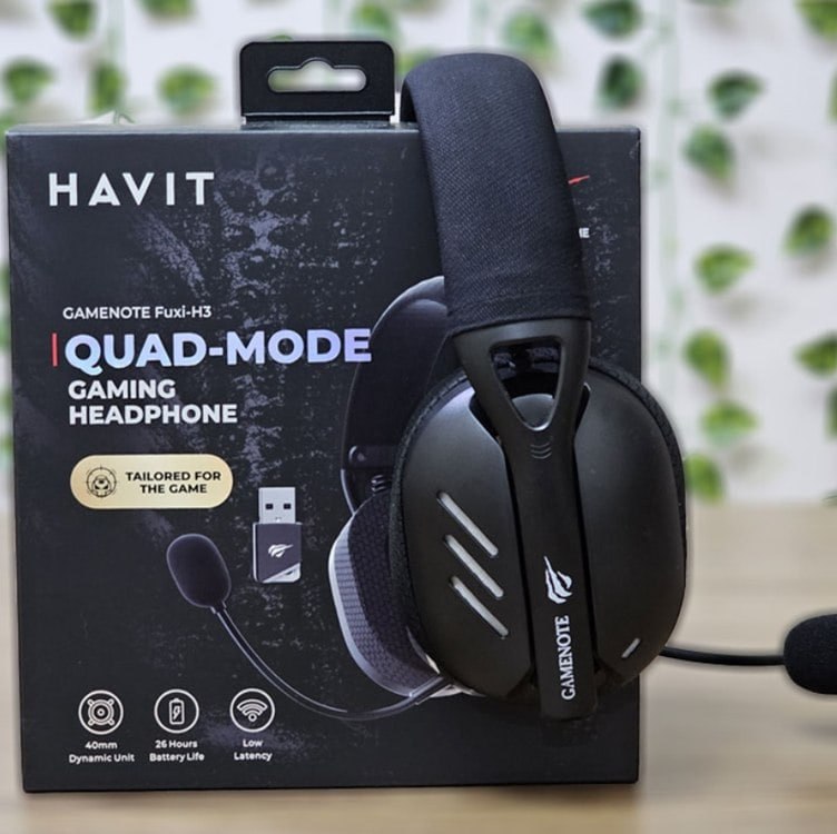 Headset Gamer HAVIT FUXI-H3 Com Fio e Sem Fio
