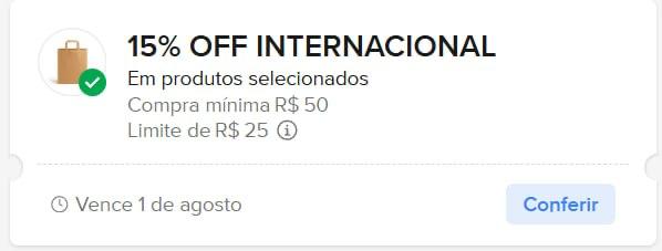 Cupom Mercado Livre 15% OFF Produtos Importados