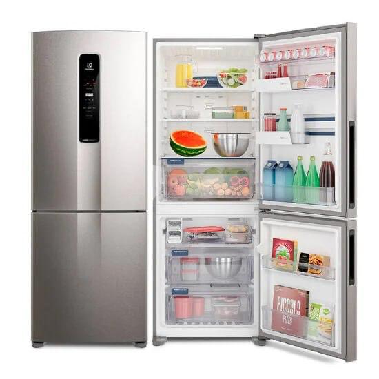 Geladeira Electrolux Frost Free 490L Efficient AutoSense INVERTER Inox