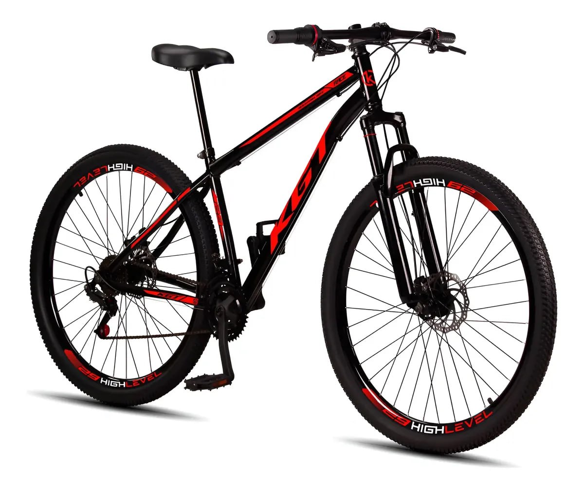 Bicicleta Aro 29 Aço Carbono Freios a Disco 21V