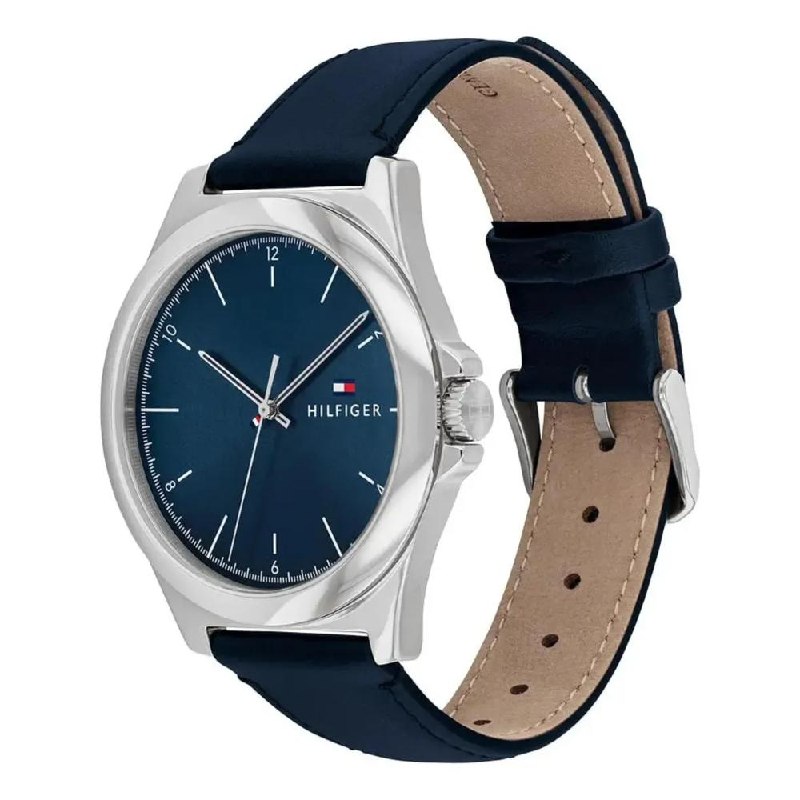 Relógio Tommy Hilfiger Norris Masculino Couro Azul