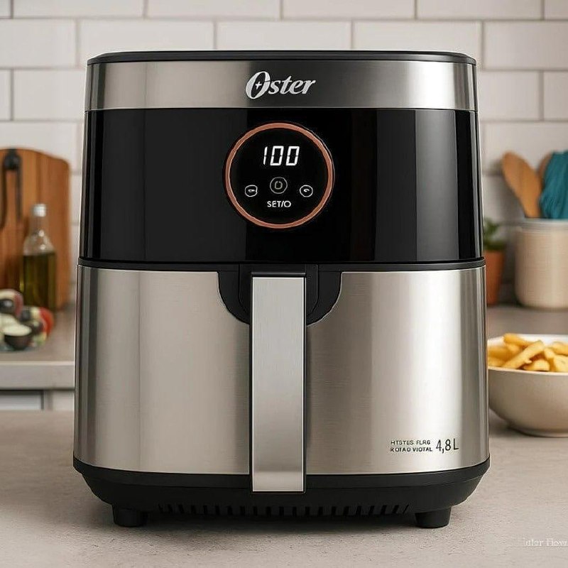 Air Fryer 4,8L Oster Digital Black Inox 1500W