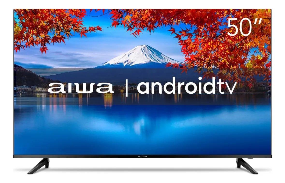 Smart TV 50" AIWA Android 4K Borda Ultrafina HDR10 Dolby Áudio