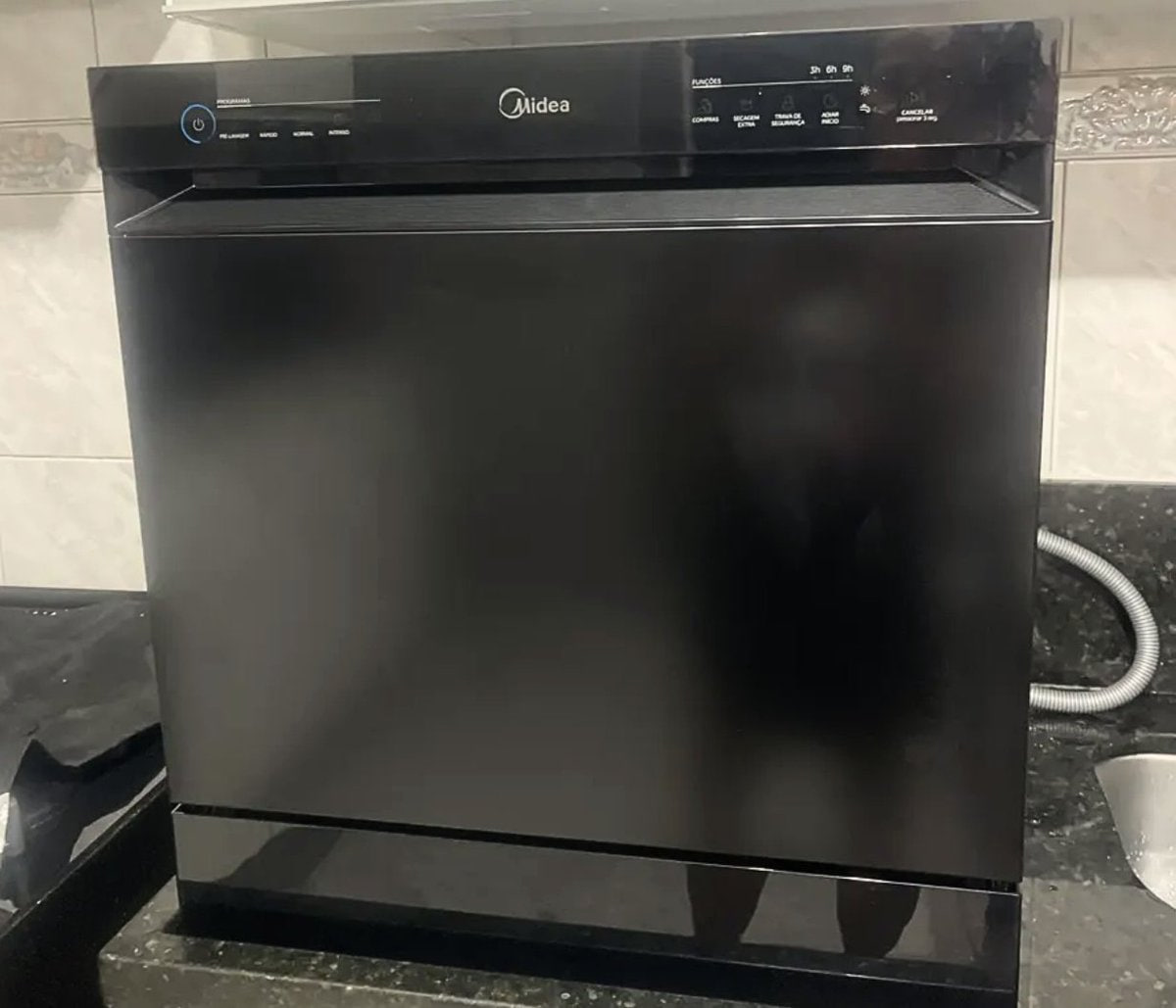 Lava-Louças 8 Serviços Cinza Touch Plus Midea 220V