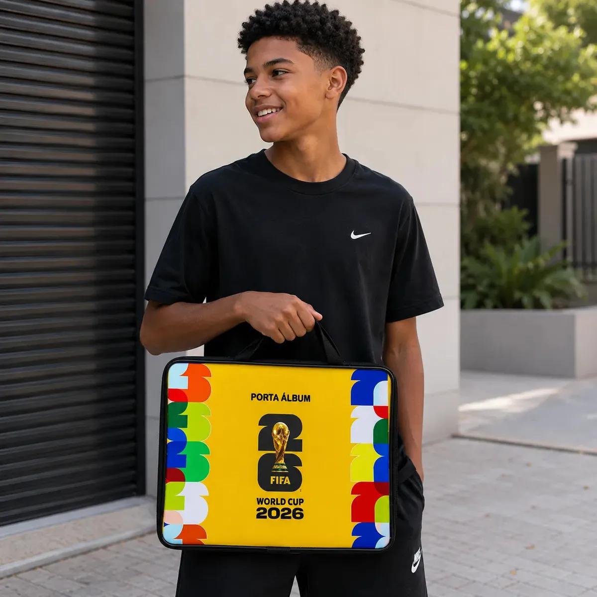 Bolsa Pasta Porta Álbum Copa do Mundo 2026