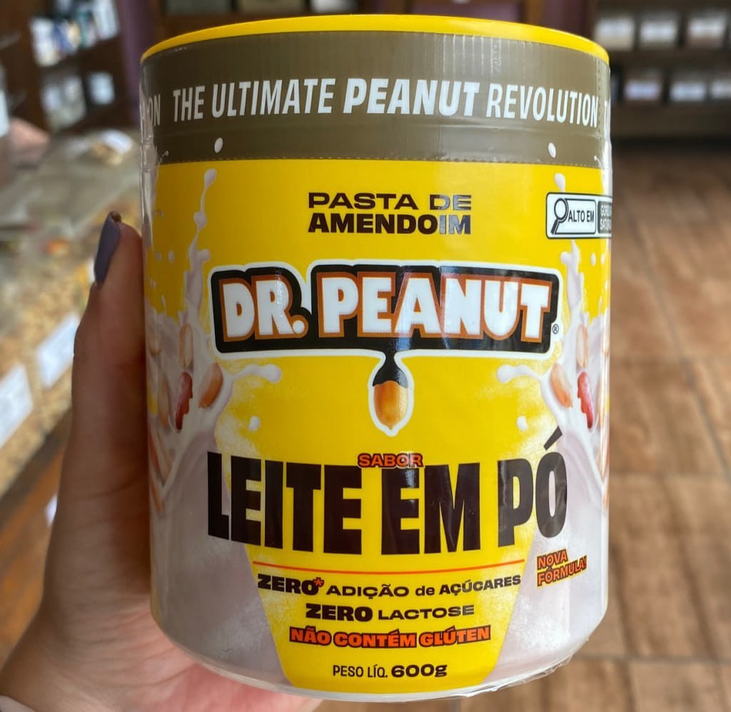 Pasta de Amendoim Dr. Peanut 600g Leite em Pó