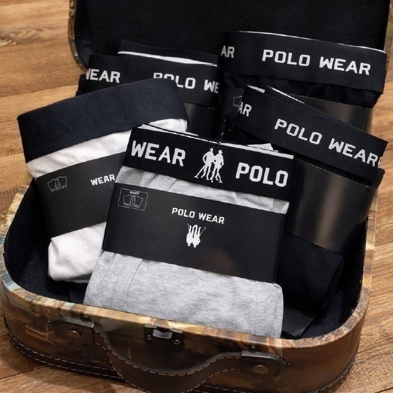 Kit 4 Cuecas Algodão Polo Wear