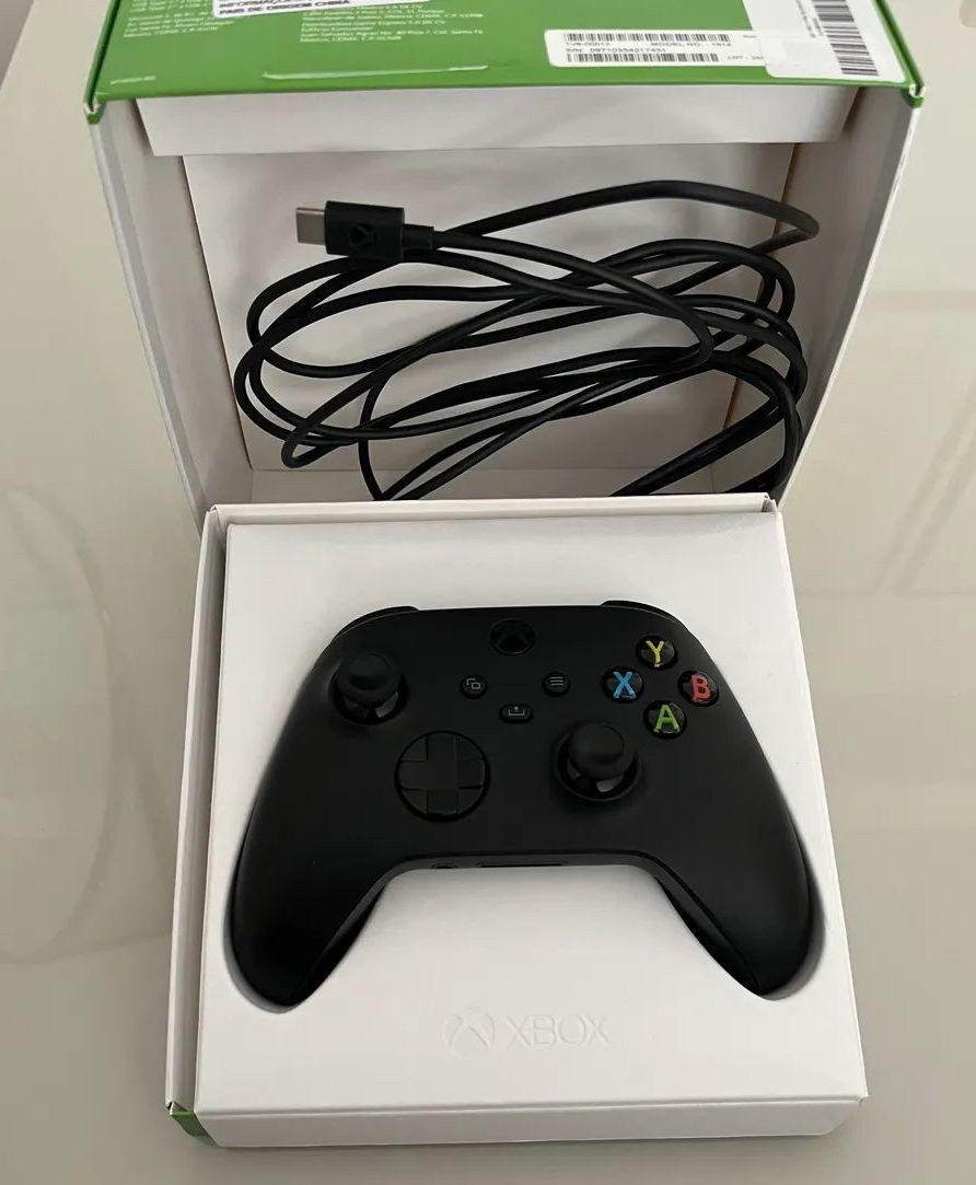 Controle Sem Fio Xbox Series e PC Carbon Black USB-C