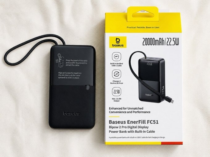 Power Bank Baseus Turbo Bipow2 Pro 20000mah 22.5W