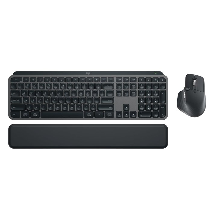 Combo Teclado e Mouse Sem Fio MX Keys S com Apoio