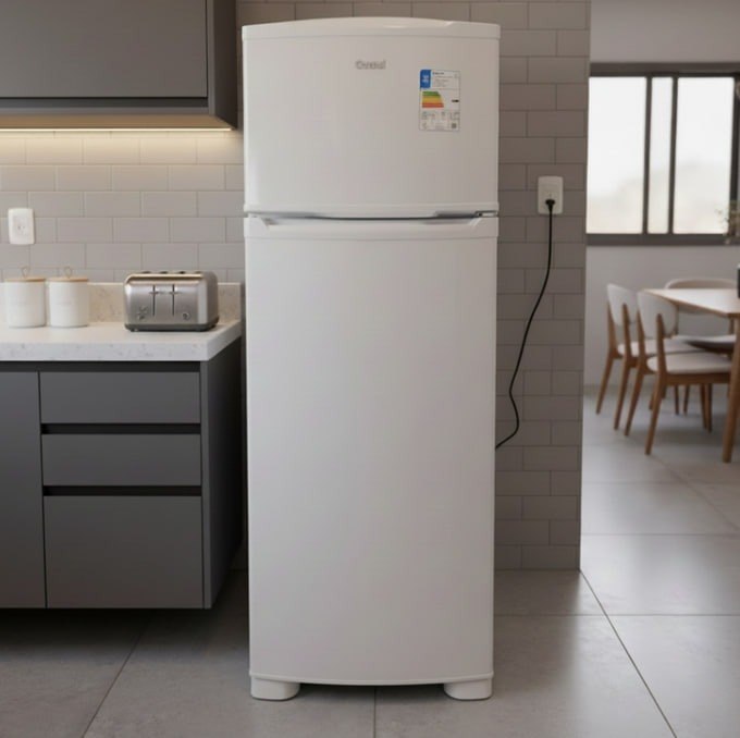 Geladeira Consul Cycle Defrost 332L Prateleiras Removíveis Branca
