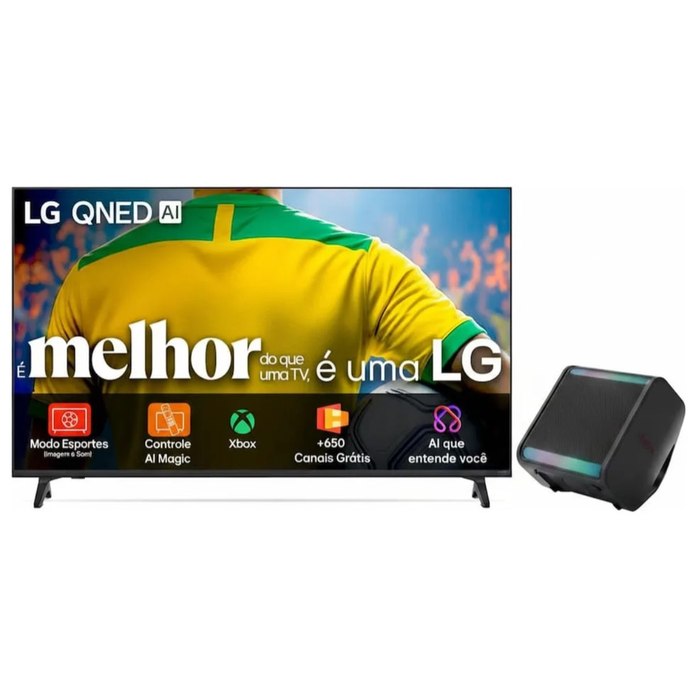 Smart TV 86" LG QNED 4K QNED73 + LG XBOOM Stage301