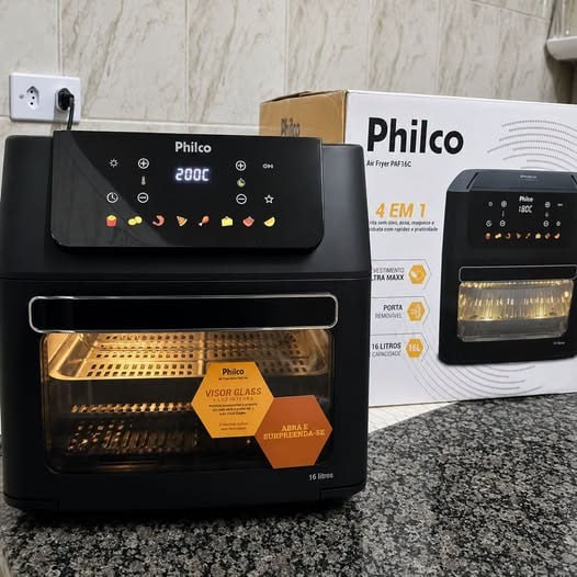 Air Fryer Philco 16L Cesto 127v/220v