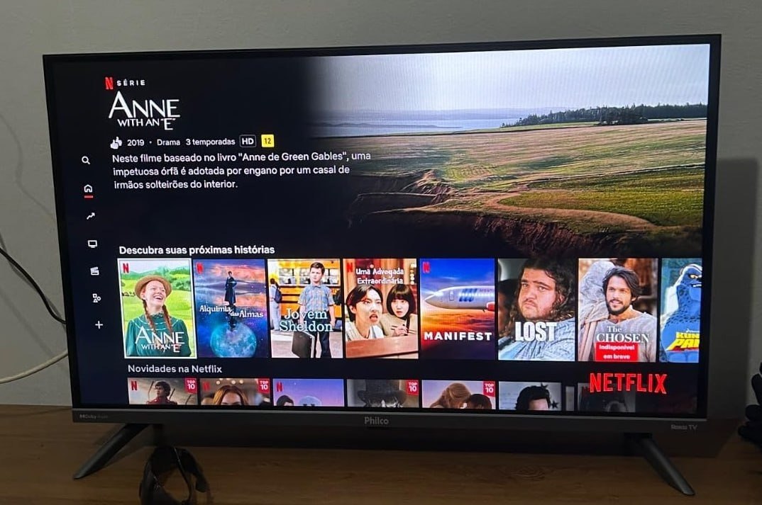 Smart TV 32" Philco Roku Dolby Áudio HDR10
