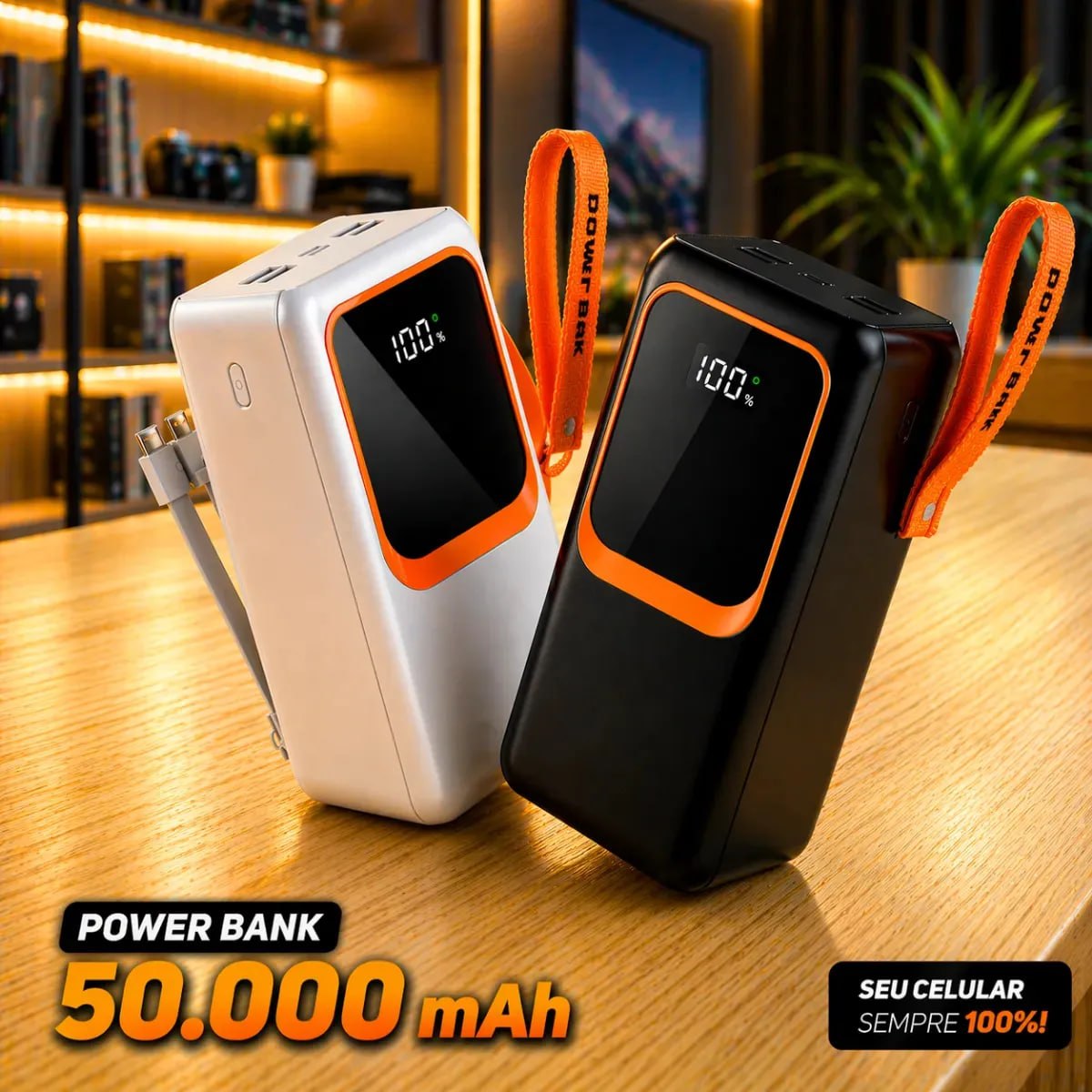 Carregador Portátil Comica Power Bank 50.000 mAh