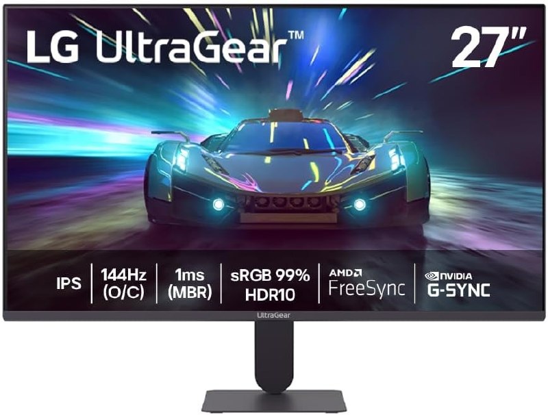 Monitor LG UltraGear 27" FHD 144Hz 1ms G-SYNC