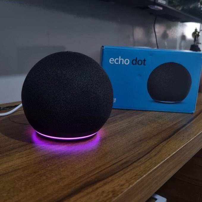 Echo Dot 5ª Geração Smart Speaker Alexa Cor Preta
