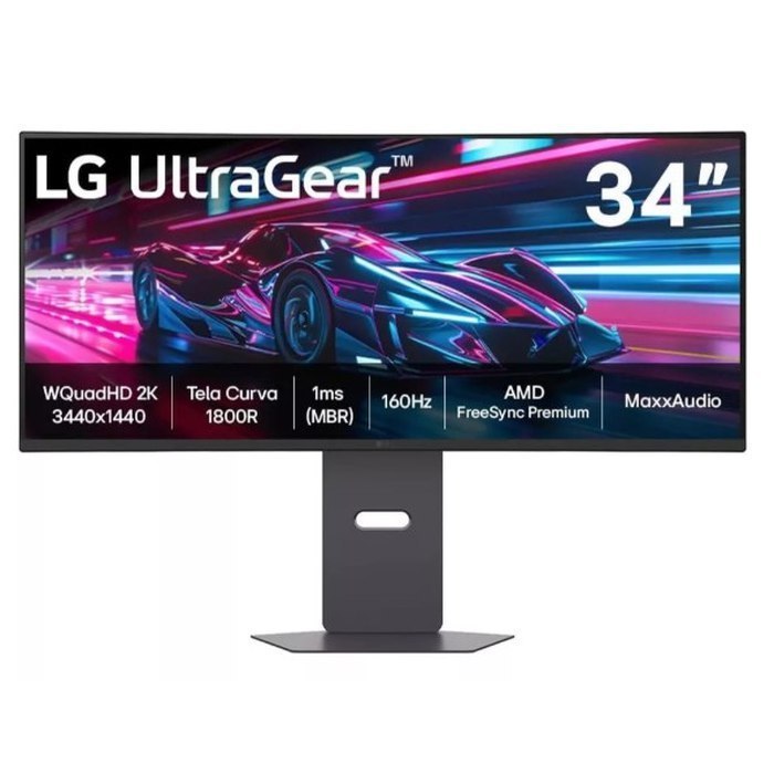 Monitor Gamer LG UltraGear 34" Curvo QuadHD 2K 160Hz 1ms 34G600A-B