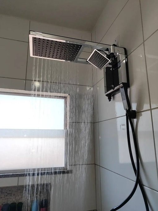 Chuveiro Lorenzetti Acqua Duo Ultra Preto/Cromado 7800W 220V