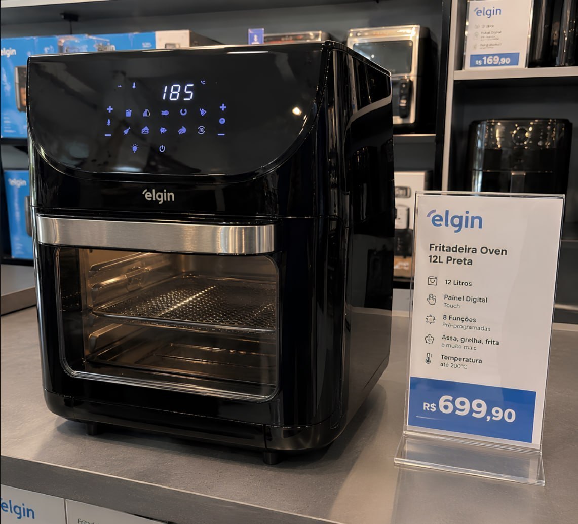 Fritadeira Air Fryer Family Oven Fry Elgin 12L 1900W