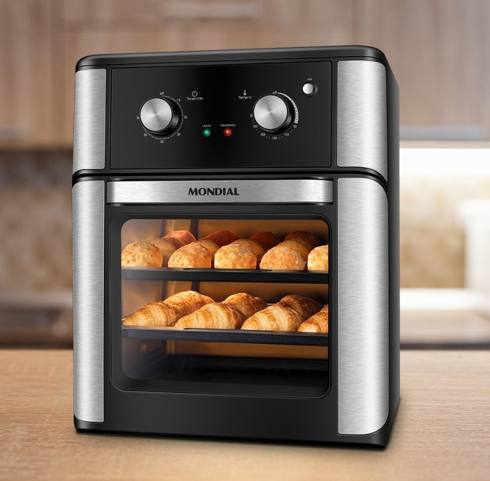 Fritadeira Air Fryer Forno Analógica 12L Mondial 2000W 110V