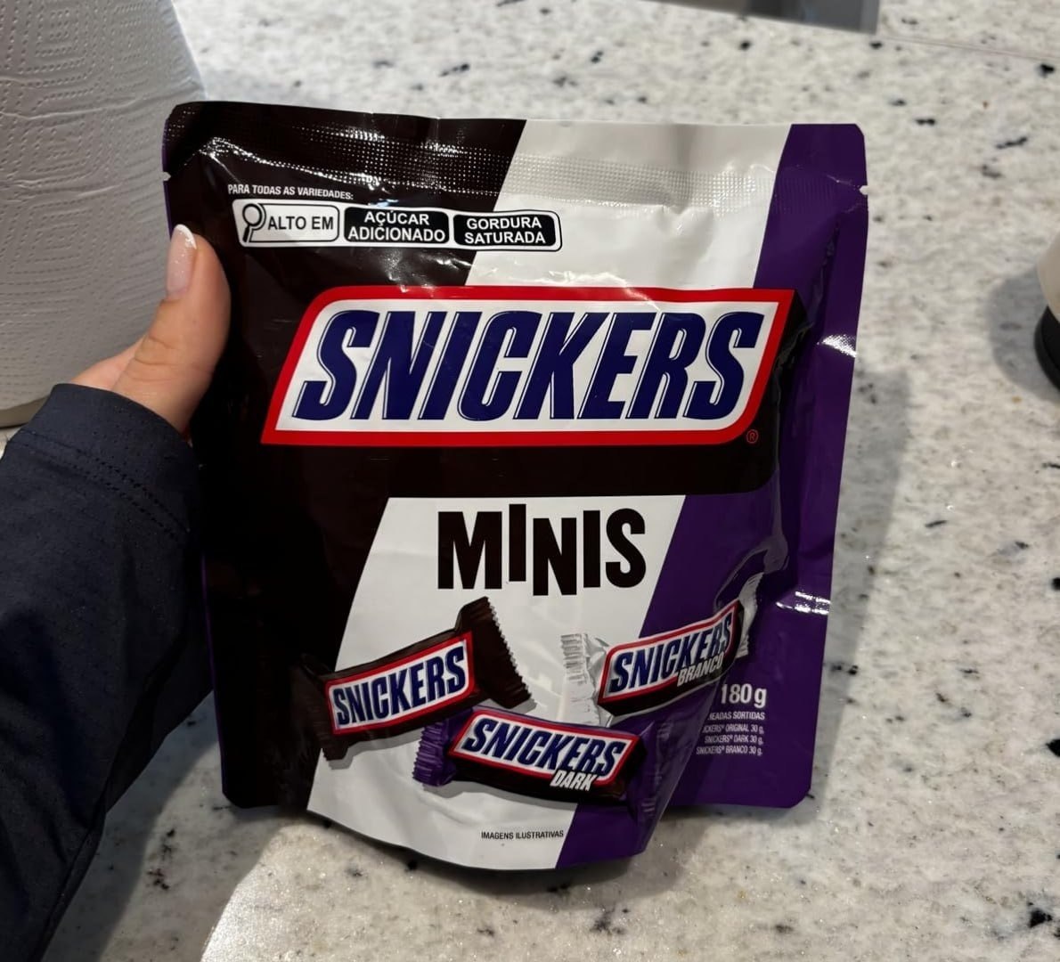 Chocolate Snickers Variedades Minis 180g