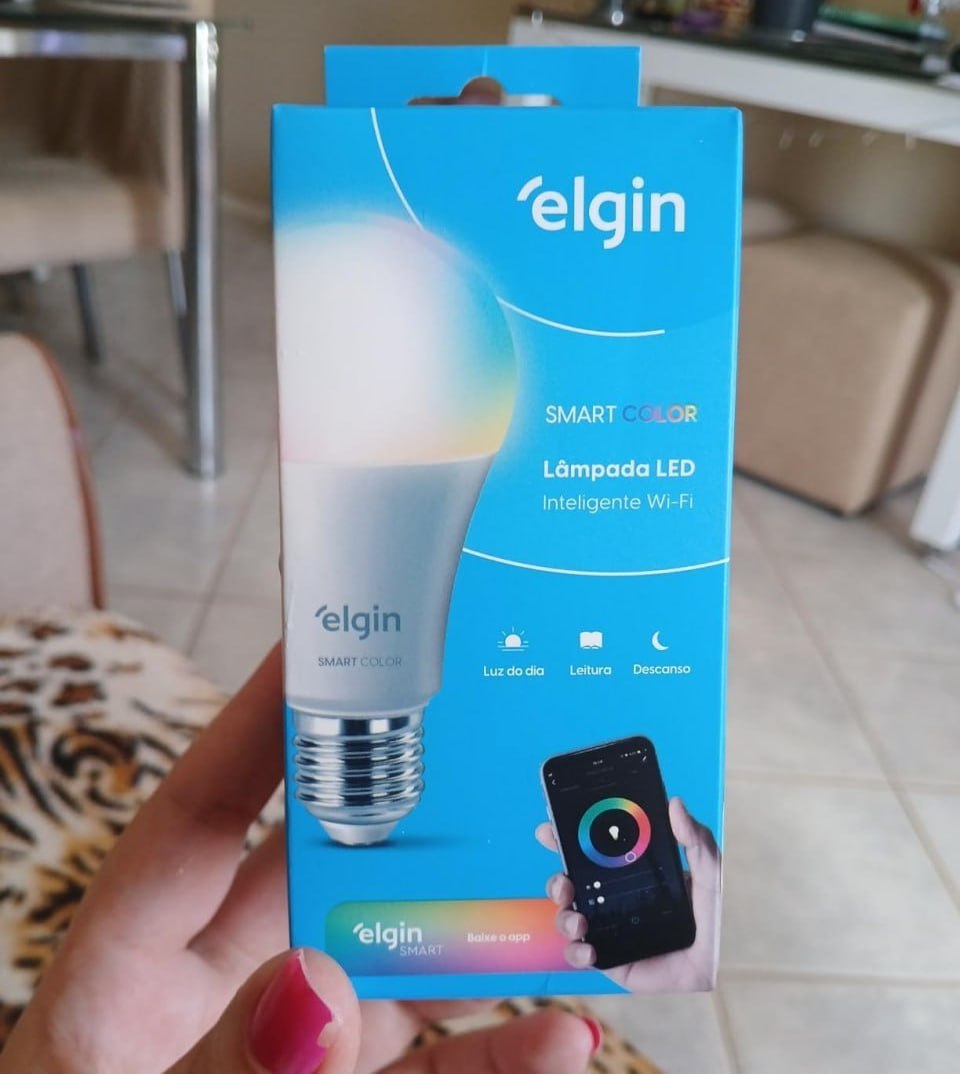 Lâmpada Inteligente Elgin 15W RGB Wi-Fi