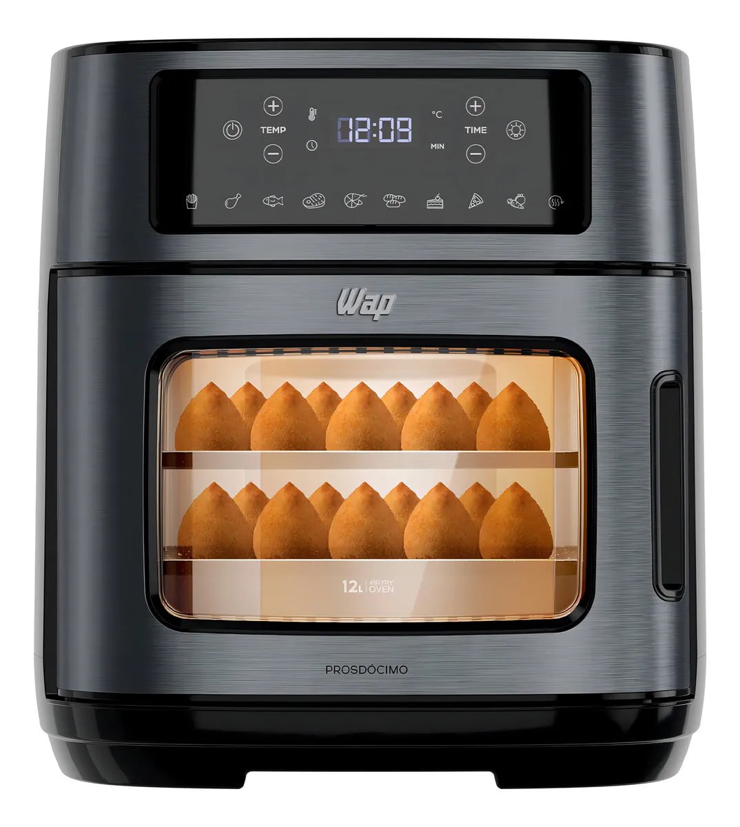 Fritadeira Air Fryer Oven Black INOX WAP WAOD2 12L 4 em 1