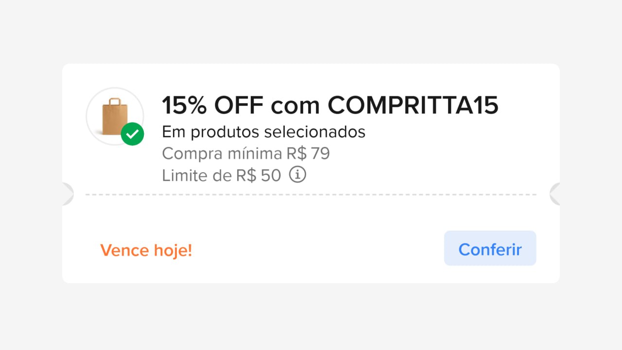 Desconto Mercado Livre - Cupom COMPRITTA15