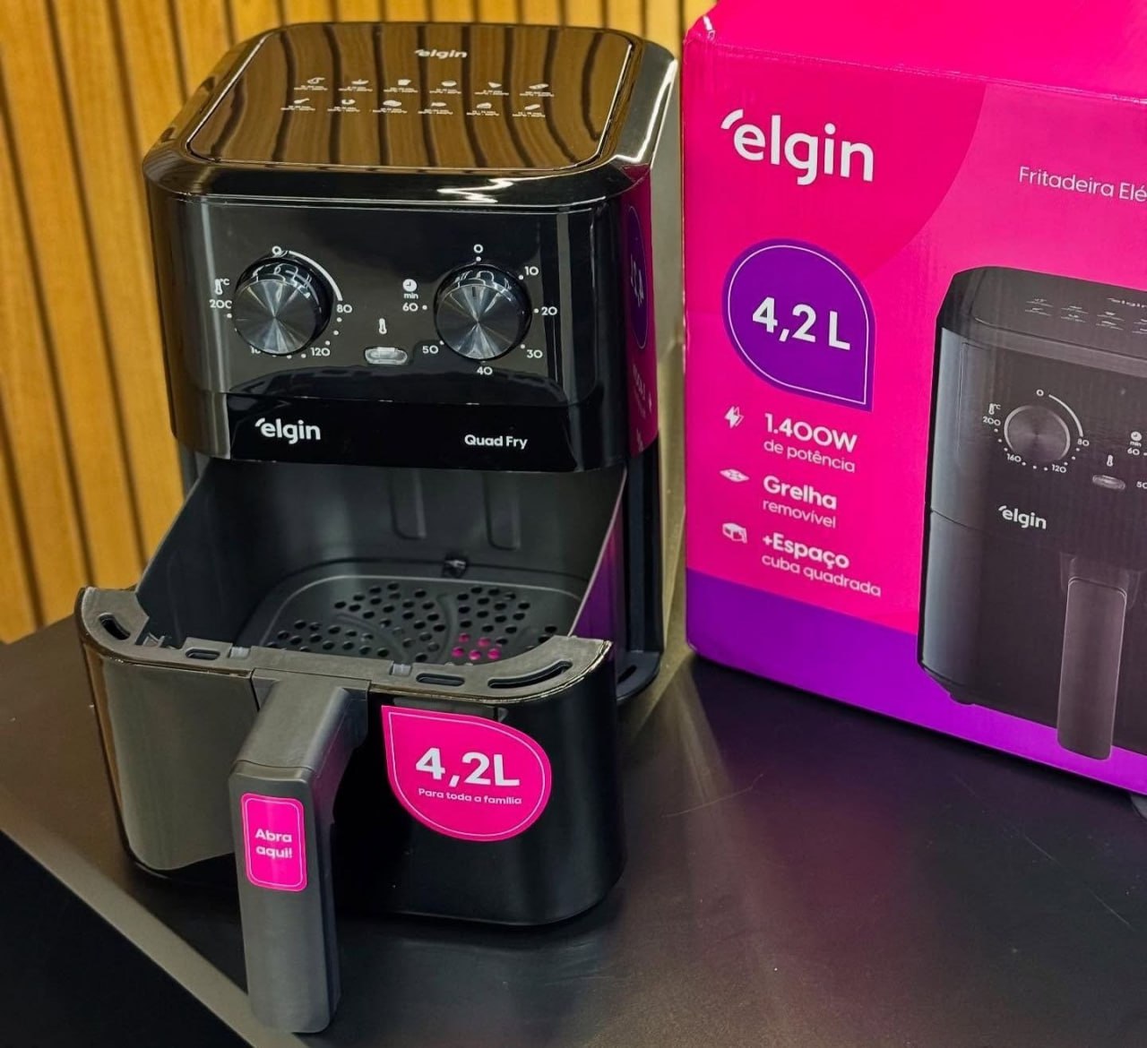 Air Fryer Quad Fry Elgin 4,2L 1400W 127V