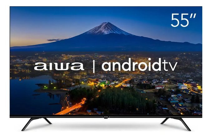 Smart TV AIWA 55" Android 4K Borda Ultrafina Dolby