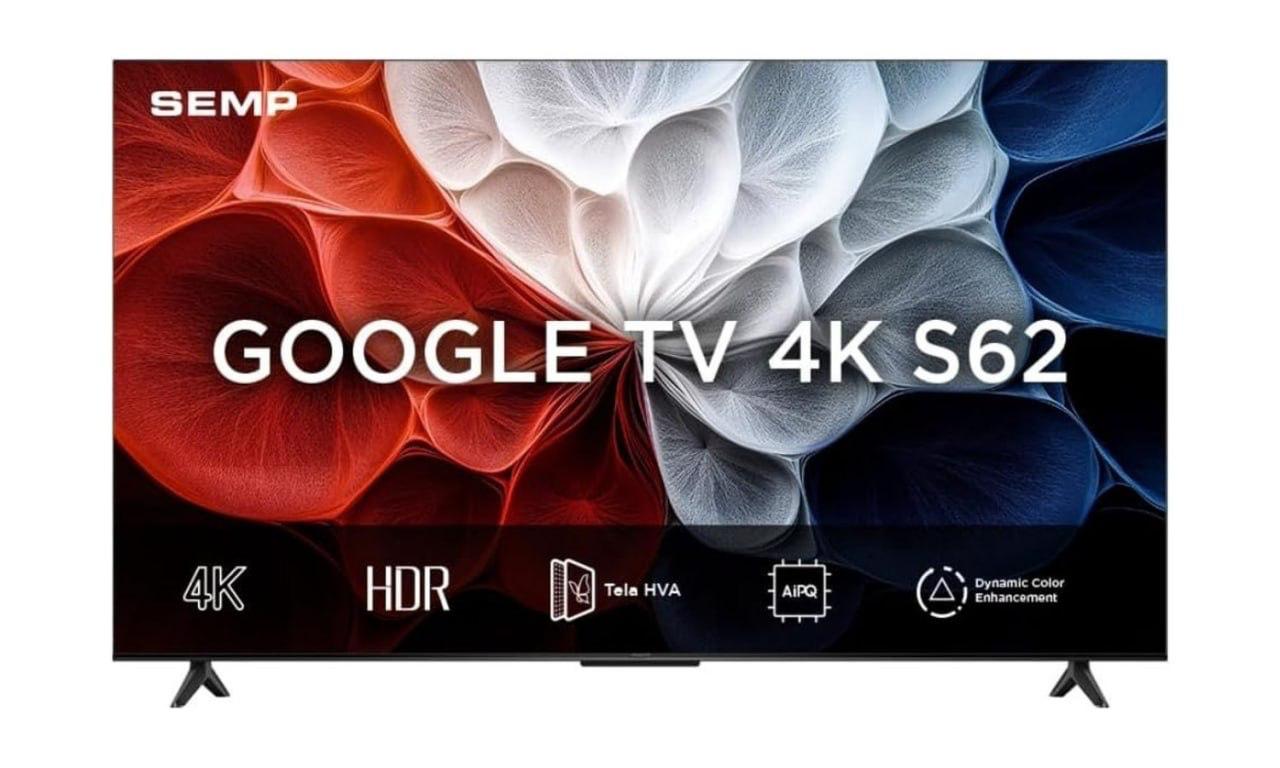 Smart TV 4K UHD SEMP 43" 43S62 Google TV