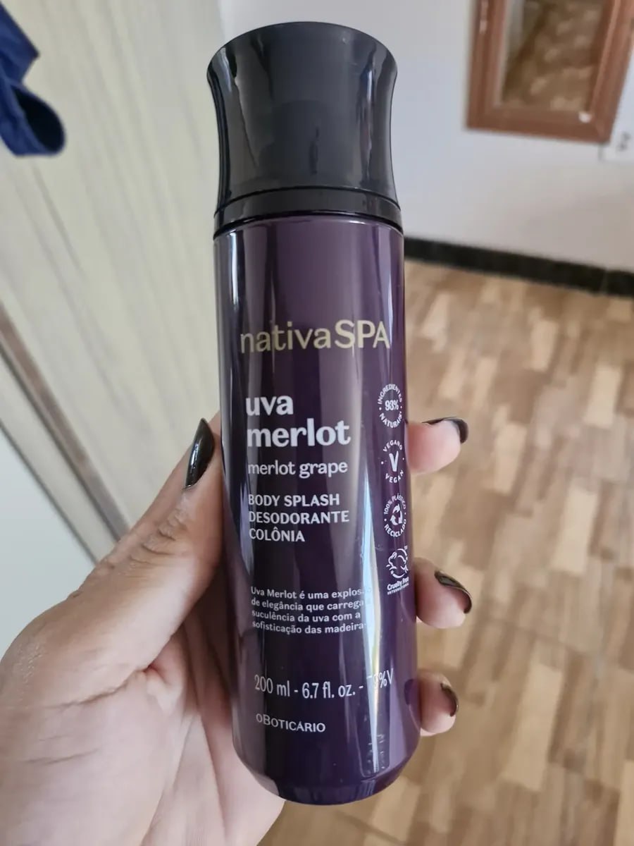 Body Splash Colônia Nativa Spa Uva Merlot 200ml