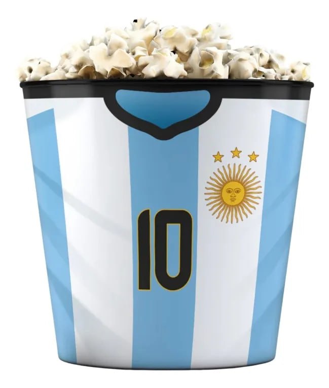 Balde de Pipoca Argentina 3,5 Litros